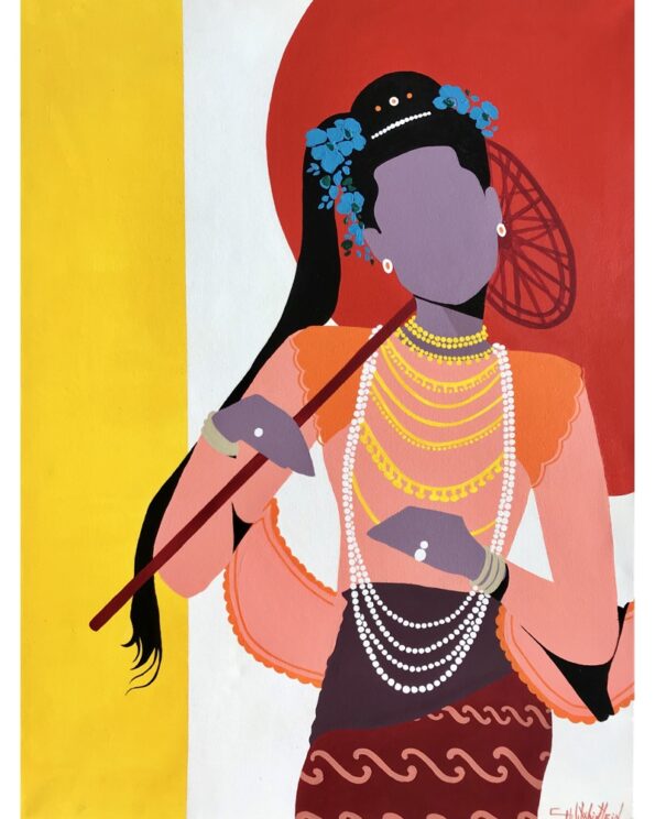 painting-art-myanmar-burmese-acrylic-popart-asianart-contemporary-womanartist-myanmarart-burma